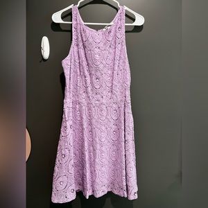 BB Dakota Lavender Lace Mini Dress